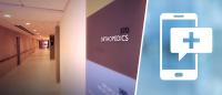 Medical offices with orthopedic signage, and telehealth graphic